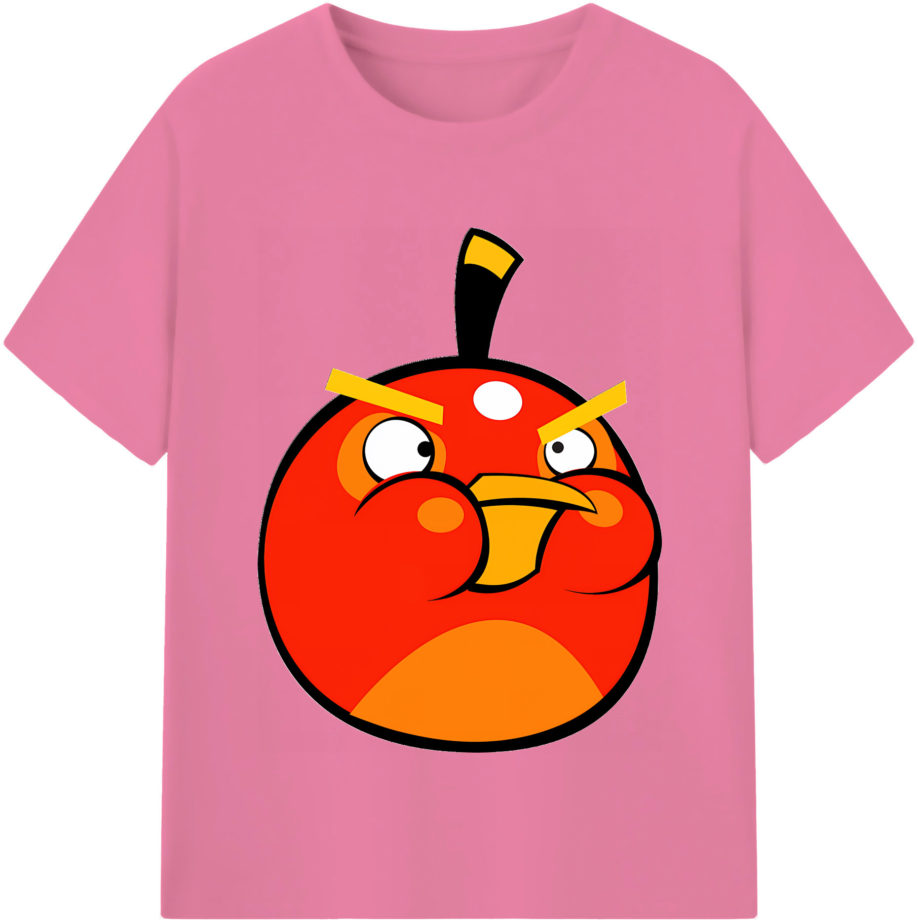 （画像用） Angry Birds アングリーバード 綿100％半袖Tシャツ（フロントプリント）